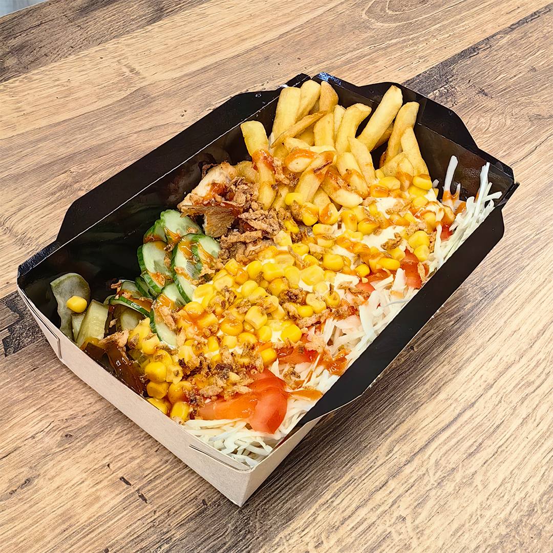 Шаурма Мексика на тарелке